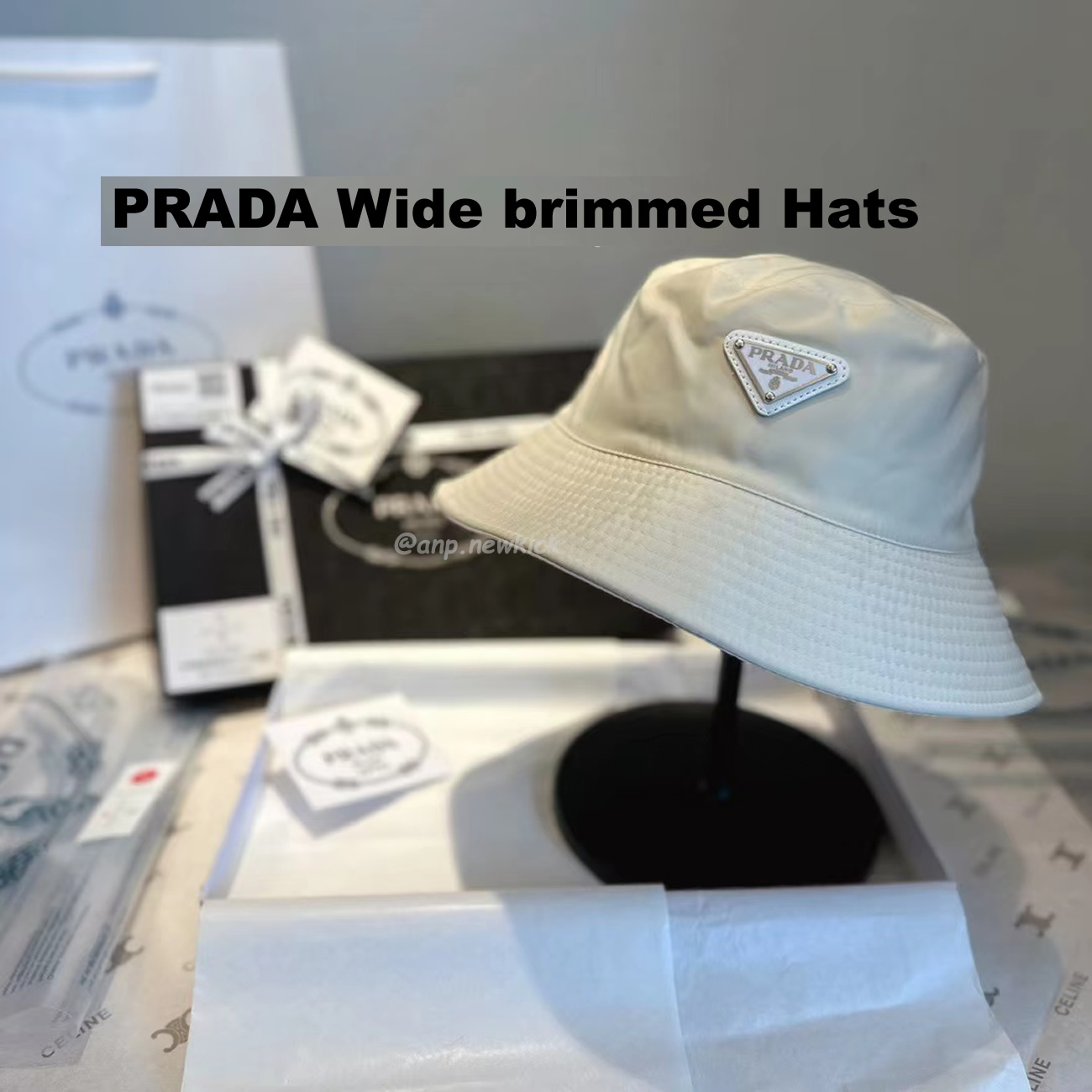 Prada Wide Brimmed Hats (6) - newkick.cc